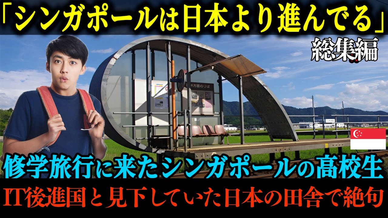 【海外の反応】「日本なんて観光だけの後進国だよ」シンガポールの高校生が修学旅行で来日、自国に比べデジタル化で遅れをとる日本を馬鹿にするも田舎のある光景を見て顔面蒼白に【総集編】