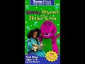 Opening To Barney Rhymes With Mother Goose 1993 VHS