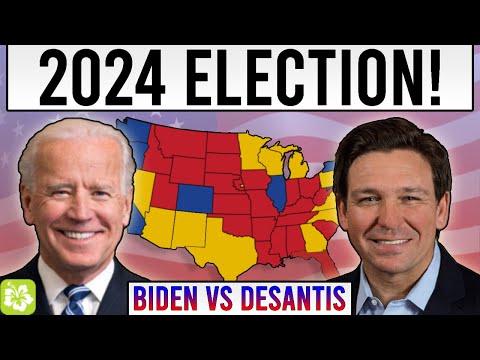 2024 Election Prediction | Biden vs DeSantis! (Spring)