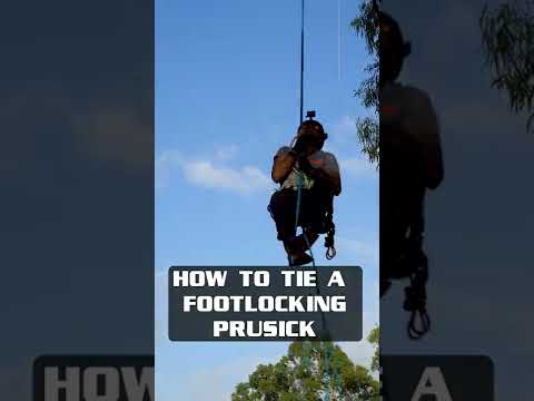 Tieing foot locking prusik (Klemheist)