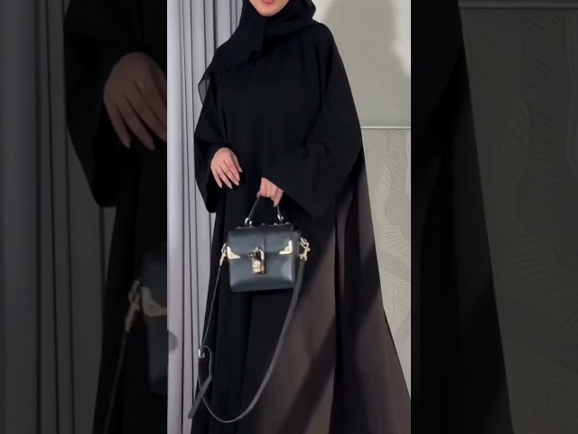عباية وصال سوداء ساده