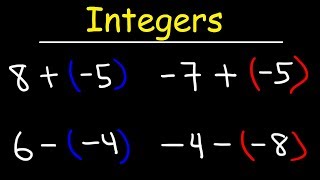 Adding and Subtracting Integers Using a Simple Method