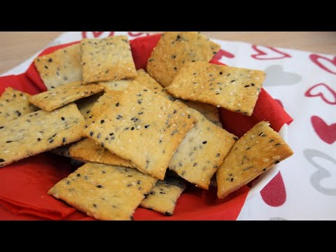 Water + Flour ! Crispy Crackers Recipe ! Easyvideo