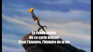 Roi lion- L&#39;histoire de la vie fr paroles/lyrics HD