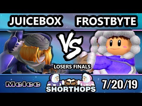 Short Hops 4 SSBM - Frostbyte (Ice Climbers) Vs. Juicebox (Sheik) Smash Melee Losers Finals