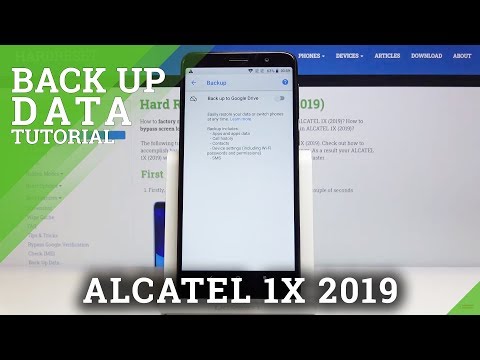How to Perform Google Backup in ALCATEL 1X 2019 – Copy & Save Data