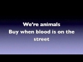 Muse-Animals lyrics