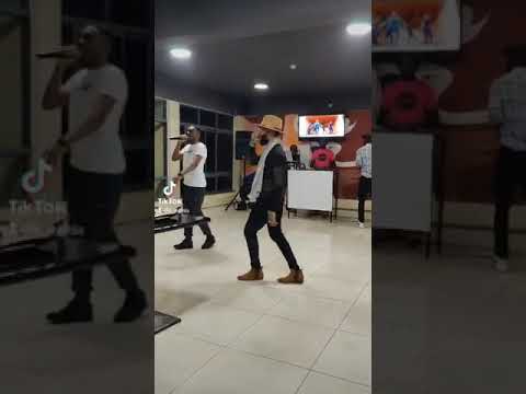 Jose jay performing AJE at the Hangout in heavenly foods restaurant