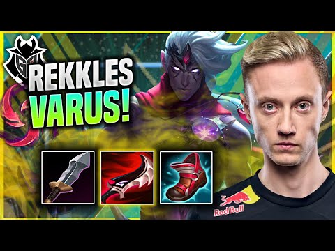 REKKLES PERFECT GAME WITH VARUS! - G2 Rekkles Plays Varus ADC vs Ezreal! | Patch 11.15
