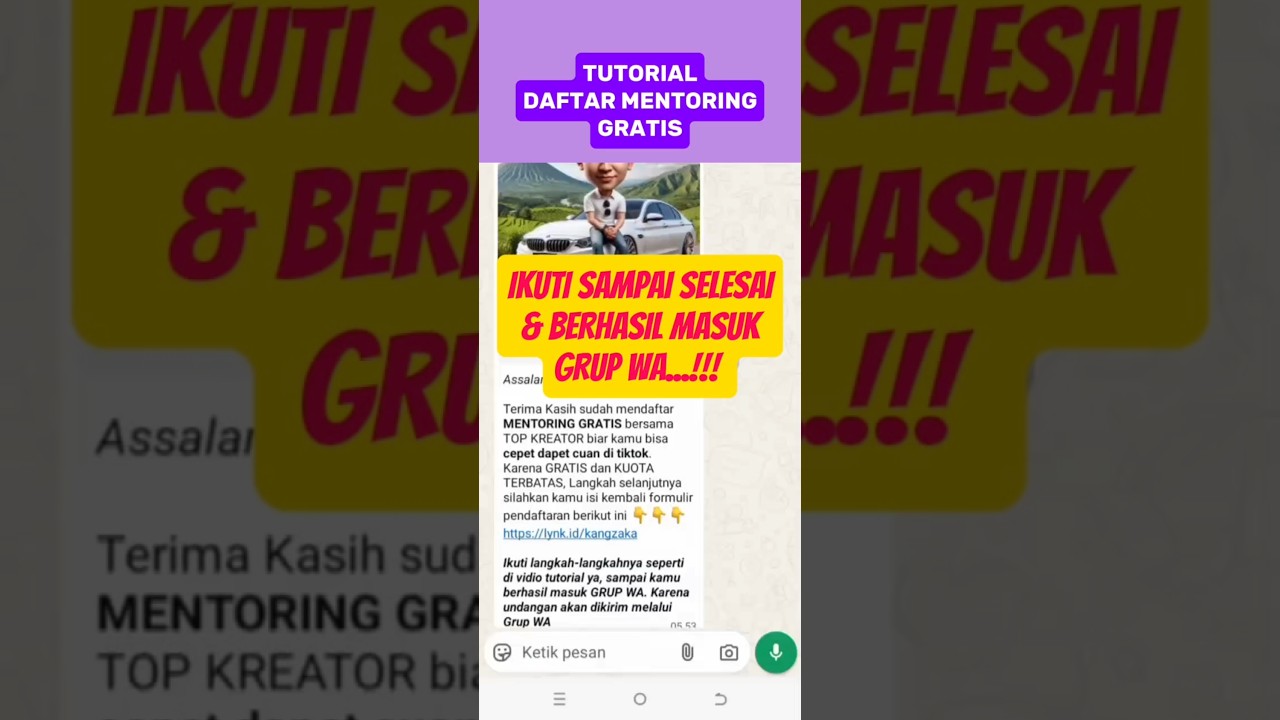 Cara Daftar Mentoring Gratis #tutorial
