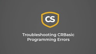 crbasic | common errors 
