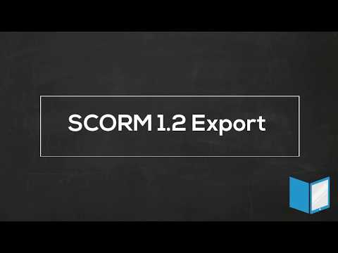 SCORM 1.2 Export with MEF