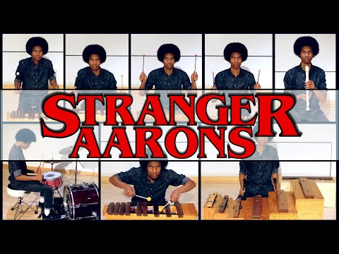 "Stranger Things" Main Theme (on Orff Xylophones, Drumset, & Recorder) by Aaron Grooves