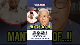Prof. Iyyas Subiakto Sorot Pemerintahan Prabowo yang Telah Berjalan Dua Tahun #pemerintah #politik