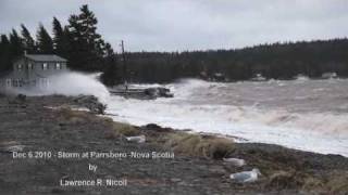 preview picture of video 'Parrsboro storm Dec 2010  sml'