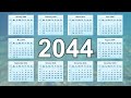 2044 Calendar