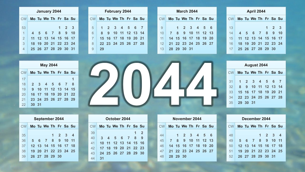 2044 Calendar