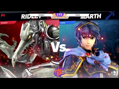 Clocktower Smash 56 - Losers Quarters - Hobbit (Ridley) vs. Celio (Marth) - SSBU