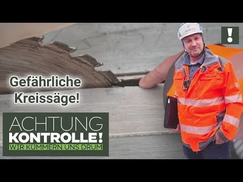 "Das hab ich ja noch NIE gesehen!" FRAGWÜRDIGE Kreissäge auf der Baustelle! | Achtung Kontrolle