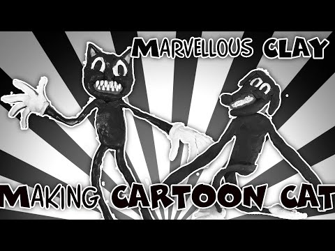 Making Cartoon Cat Cartoon Dog with Clay| Trevor Henderson