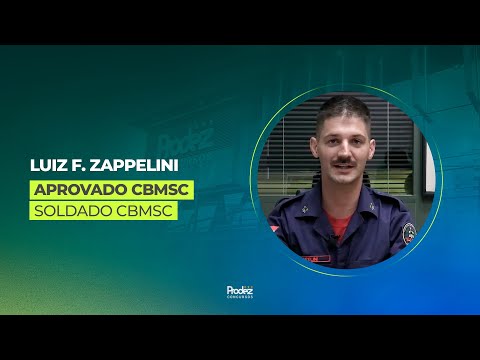 APROVADO | Soldado CBMSC | Luiz Fernando Zappelini