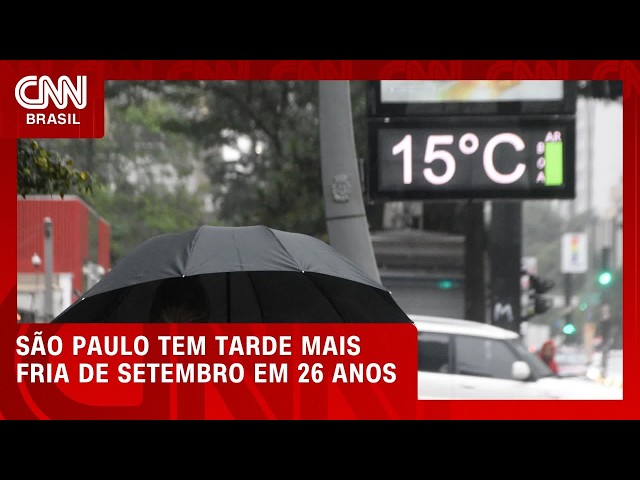 São Paulo tem tarde mais fria de setembro em quase 26 anos | CNN NOVO DIA