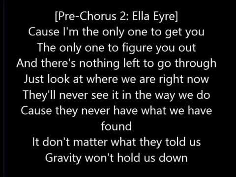 Dj fresh ft Ella Eyre - Gravity Lyrics