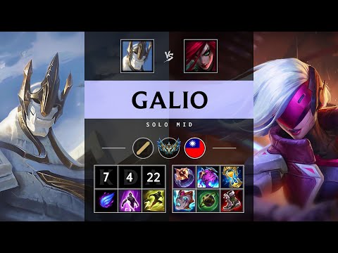 Galio Mid vs Katarina - TW Challenger Patch 25.16