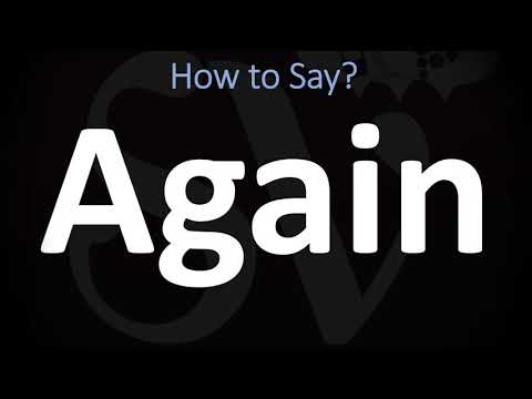 Part of a video titled How to Pronounce Again? (CORRECTLY) - YouTube