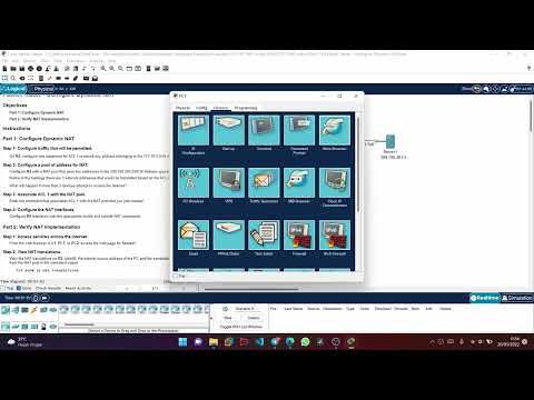 6.5.6 Packet Tracer - Configure Dynamic NAT