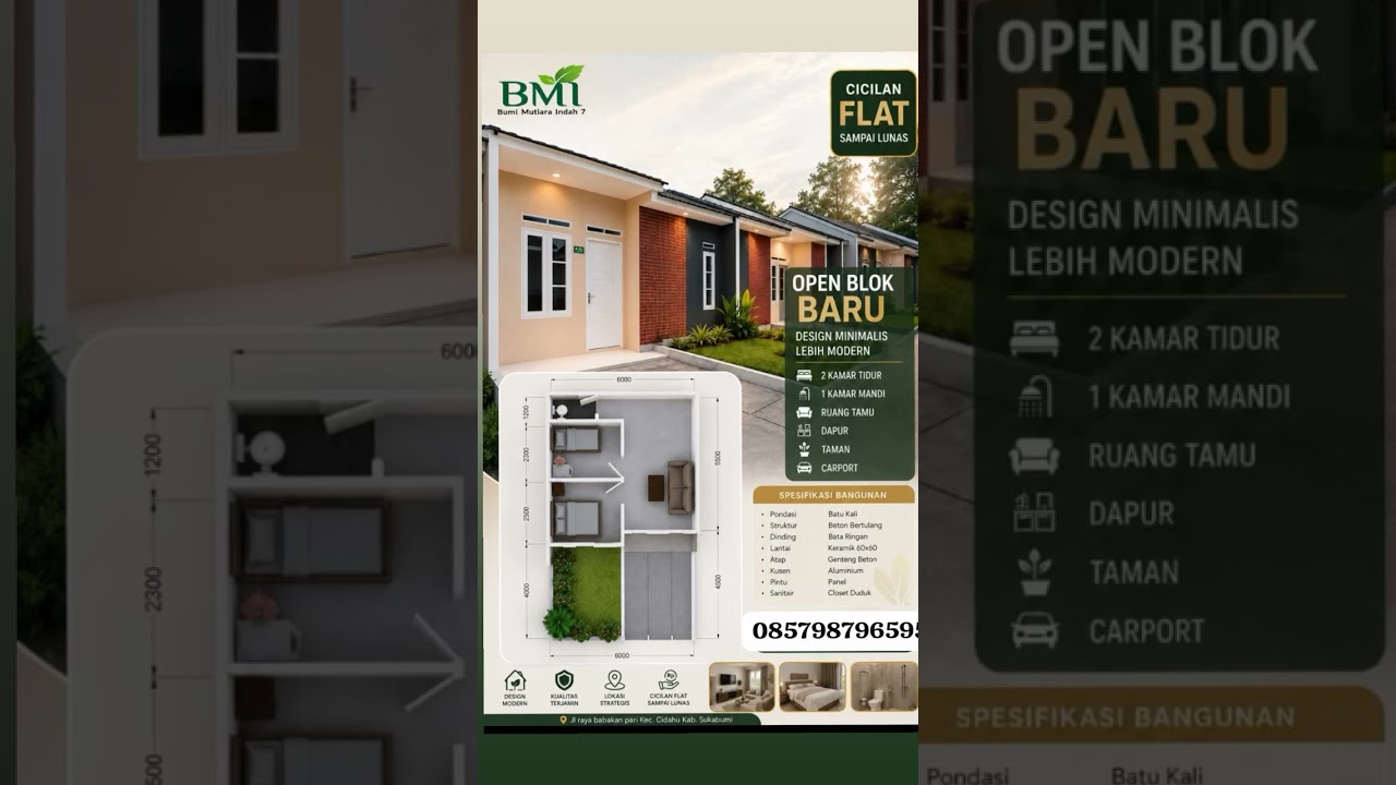 Rumah Subsidi Disukabumi Deket Pasar Cicurug