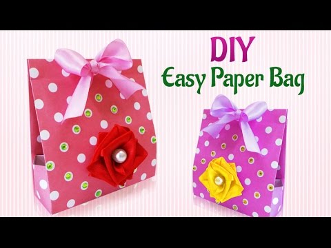 How to make Paper GIFT BAG, Easy origami GIFT BAG for beginners making