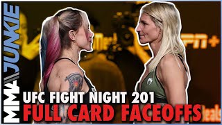 #UFCVegas48 full fight card faceoffs video