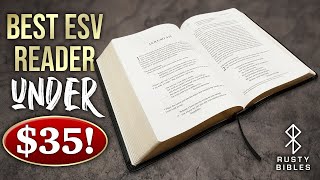 The Best Reading Bible For Under $35! Crossway ESV Single Column Heritage Review, Black TruTone