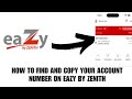 How To Find And Copy Your Account Number On Eazy By Zenith Wallet App