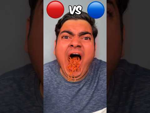 Left or Right!? 🥵 (Color Food Challenge) #shorts