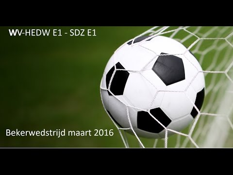 WV-HEDW E1 - SDZ E1 Bekerwedstrijd (maart 2016)