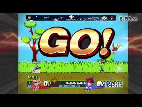Winter 2016 Smash 4 Arcadian Losers Finals - Asotil (Luigi) vs Junior Z (Roy)