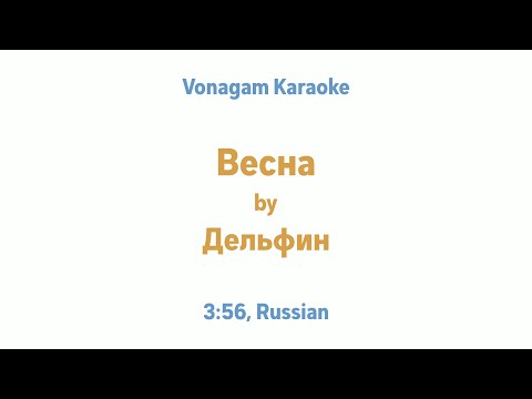 Дельфин - Весна | Vonagam Karaoke