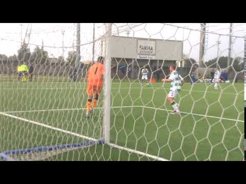 Under 15, 1^ Giornata: Parma-Sassuolo, 29' tiro cross di Rouiched, parata