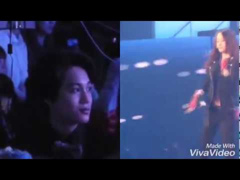 Kaistal ~ Kai watching and dance to f(x) ' s Electric Shock