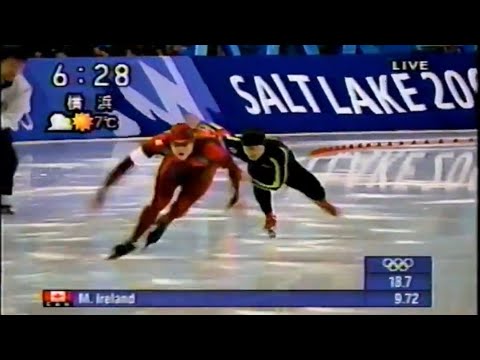 【'02ソルトレークシティー五輪】 スピードスケート 男子500M 2回目 2002ソルトレークシティーオリンピック