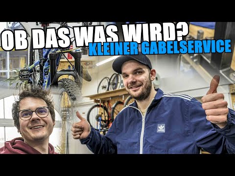 Ob das was wird?... Zum ersten mal den kleine Gabelservice machen.