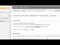 Importing MySQL Databases And Tables Using PhpMyAdmin