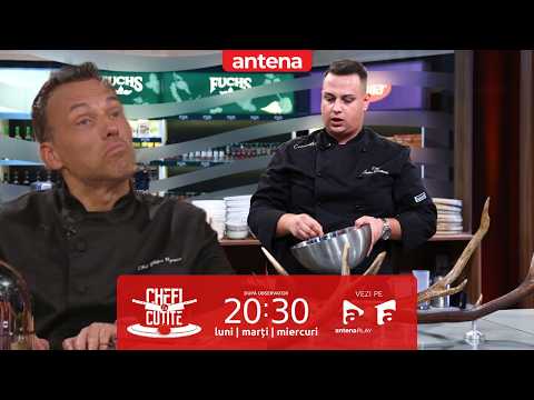 Andrei Berteanu a făcut senzație cu un preparat servit în coarne de cerb!