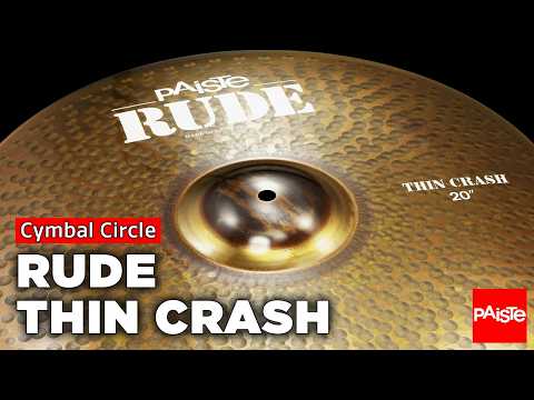Paiste RUDE 16" Thin Crash Cymbal/New With Warranty/Model # CY0001121216 image 2