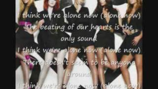 Girls Aloud-I Think We&#39;re Alone Now with Lyrics