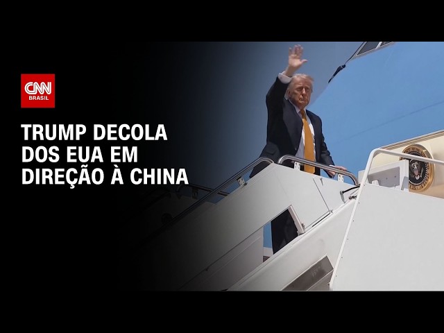 Trump embarca em direção à China para se encontrar com Xi Jinping | CNN 360°