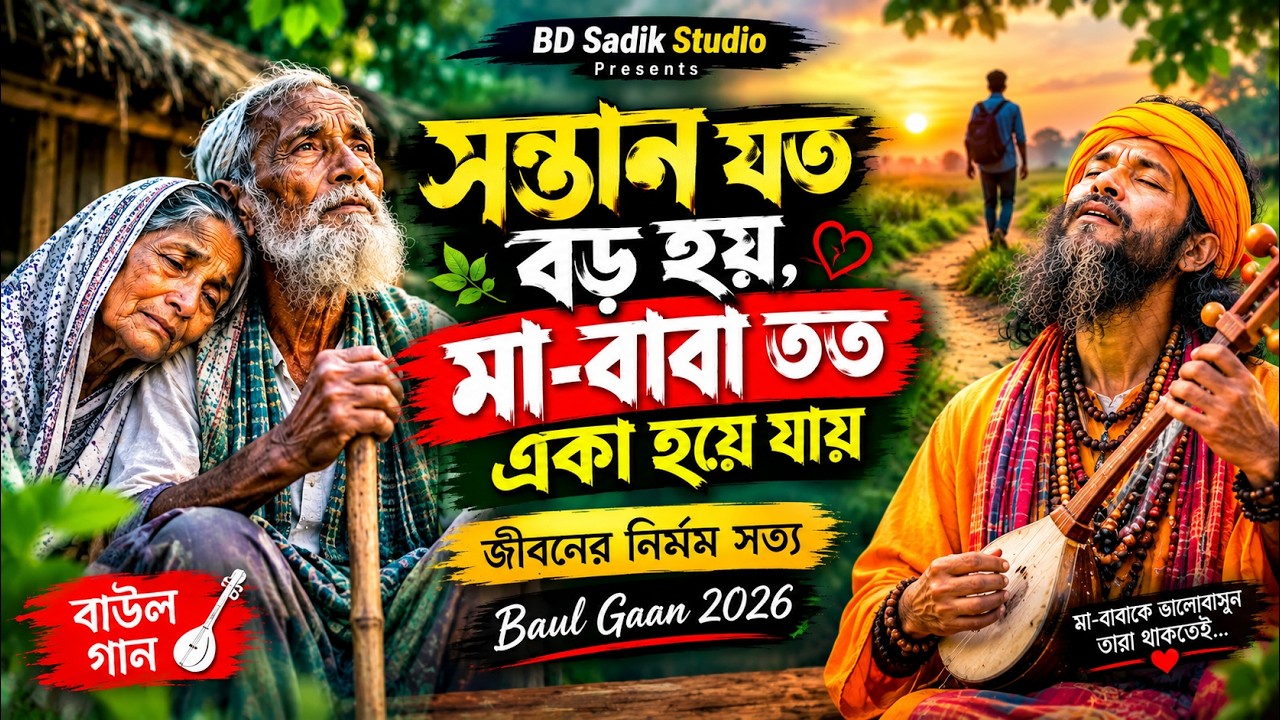 সন্তান যত বড় হয়, মা-বাবা তত একা হয়ে যায় | জীবনের নির্মম সত্য | Baul Gaan 2026