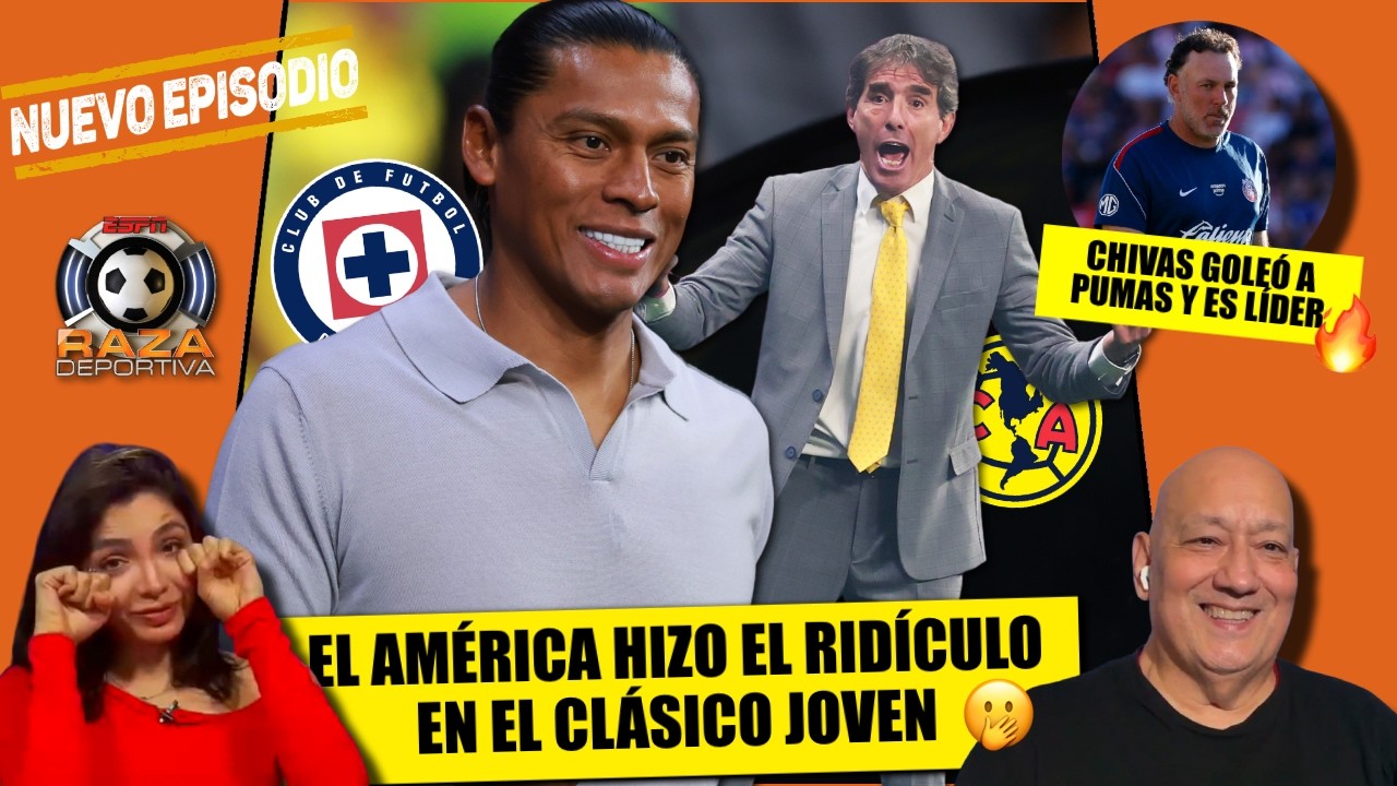 CRUZ AZUL RIDICULIZÓ al AMÉRICA de ALMADA. LO HUMILLÓ en CLÁSICO JOVEN de LIGA MX | Raza Deportiva